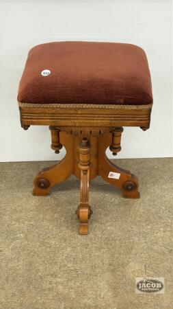 EAST LAKE STYLE ORGAN STOOL