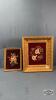 (2) FRAMED NEEDLE POINT FLORALS