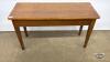 OAK PIANO BENCH WITH STORAGE - 2