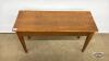 OAK PIANO BENCH WITH STORAGE - 3