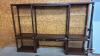 WOOD AND GLASS WALL UNIT WITH STOOL - 6
