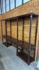 WOOD AND GLASS WALL UNIT WITH STOOL - 7