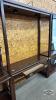WOOD AND GLASS WALL UNIT WITH STOOL - 8