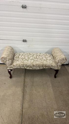 UPHOLSTERED FIRESIDE BENCH