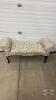 UPHOLSTERED FIRESIDE BENCH