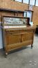 OAK SIDE BOARD WITH MIRROR