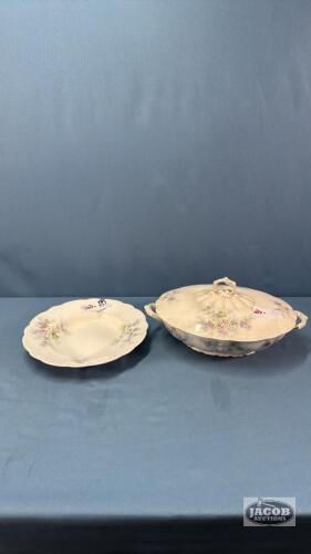ALFRED MEAKIN SERVING BOWL WITH LID AND SOUP BOWL