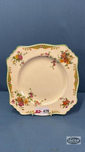 ROYAL WINTON 9IN PLATE "BEDFORD" PATTERN
