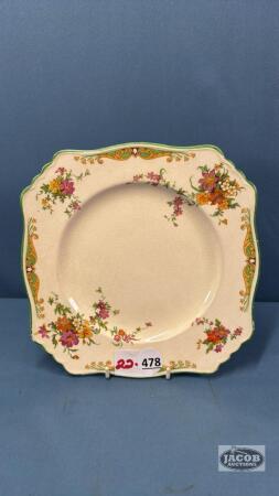 ROYAL WINTON 9IN PLATE "BEDFORD" PATTERN