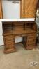 OAK ROLL FRONT DESK