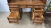 OAK ROLL FRONT DESK - 5