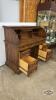 OAK ROLL FRONT DESK - 6