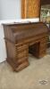 OAK ROLL FRONT DESK - 7