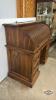 OAK ROLL FRONT DESK - 8