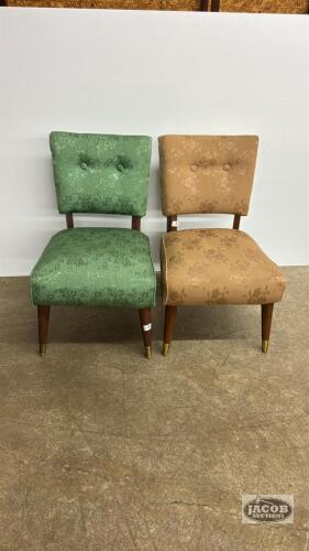 (2) UPHOLSTERED HOSTESS CHAIRS