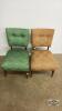 (2) UPHOLSTERED HOSTESS CHAIRS - 2