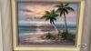 FRAMED OCEAN SCENE ON CANVAS - 2