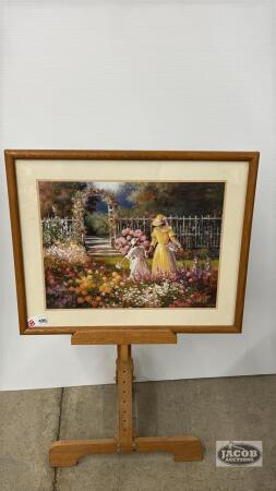 FRAMED VICTORIAN GARDEN PRINT