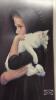 FRAMED LITTLE GIRL WITH CAT PRINT - 2
