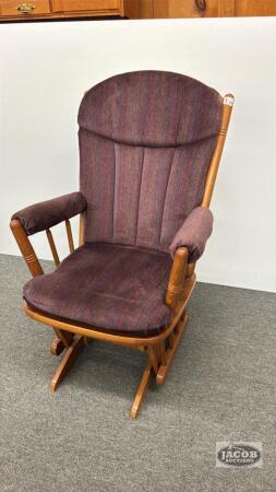OAK GLIDER ROCKING CHAIR