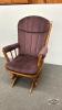 OAK GLIDER ROCKING CHAIR