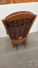 OAK GLIDER ROCKING CHAIR - 4