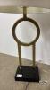 PAIR OF LAMPS WITH BRASS BASES - 4