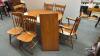 MAPLE OVAL TABLE AND CHAIRS - 2