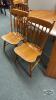 MAPLE OVAL TABLE AND CHAIRS - 3