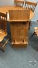 MAPLE OVAL TABLE AND CHAIRS - 7