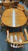 MAPLE OVAL TABLE AND CHAIRS - 10