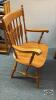MAPLE OVAL TABLE AND CHAIRS - 11