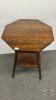 FUMED OAK PARLOUR TABLE - 4