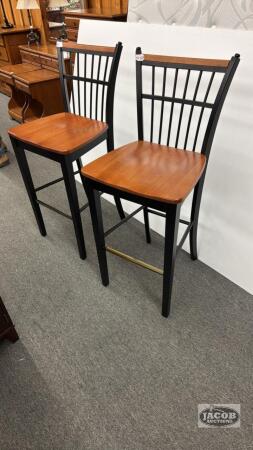 (2) 2-TONE PUB CHAIRS