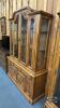 VICTORIAVILLE OAK 2 PIECE BUFFET HUTCH WITH LIGHT