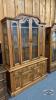 VICTORIAVILLE OAK 2 PIECE BUFFET HUTCH WITH LIGHT - 3