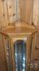 OAK CORNER CURIO CABINET WITH LIGHT - 2