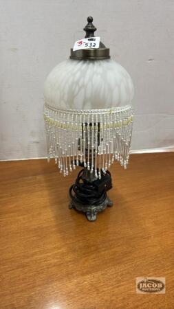 BEDROOM LAMP WITH METAL BASE