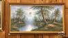 3D OIL ON CANVAS LAKE SCENE BY M. SCOTT - 2