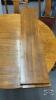 OAK ROUND CENTER PESESTAL TABLE WITH (5) CHAIRS - 3