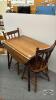 SMALL WOODEN DINETTE SET WITH TABLE AND 2 CHAIRS - 2