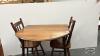 SMALL WOODEN DINETTE SET WITH TABLE AND 2 CHAIRS - 3