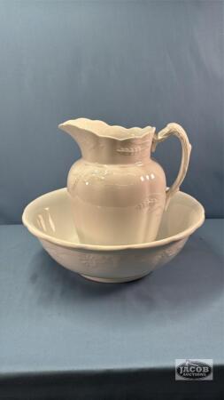 JOHNSON BROS. IRONSTONE (2) PIECE CHAMBER SET