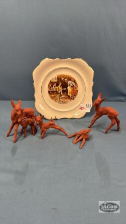 OLIVER TWIST 8IN SQ. CHINA PLATE