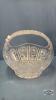 ORNATE LEAD CRYSTAL BASKET - 2