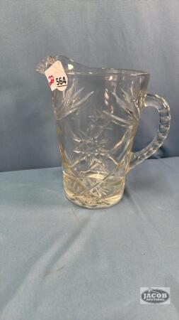 9IN GLASS PITCHER