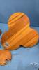 PLASTIC AND WOOD CONDIMENT SET - 5