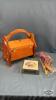 WOODEN SEWING CHEST 10IN LONG