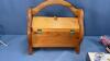 WOODEN SEWING CHEST 10IN LONG - 3