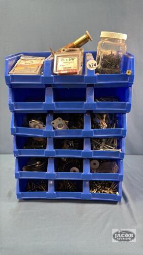 18 STACKABLE BINS IN SETS OF (3) WITH HARDWARE